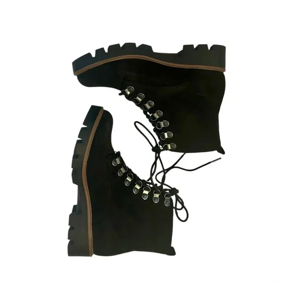 White Mountain Women's Lace-Up Ankle Boot - Black - Picture 4 of 7